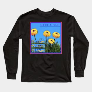 Choose a file? Dreamcore, weirdcore eyes art Long Sleeve T-Shirt